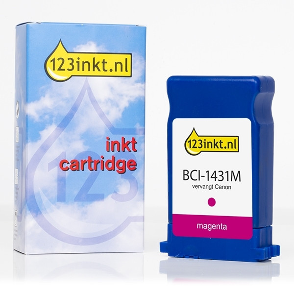 Canon BCI-1431M magenta bläckpatron (varumärket 123ink) 8971A001C 017167 - 1