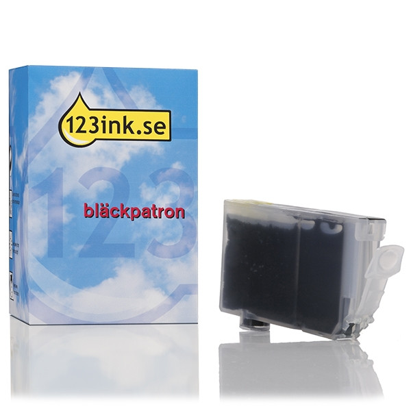 Canon BCI-6BK svart bläckpatron (varumärket 123ink) 4705A002C 011410 - 1