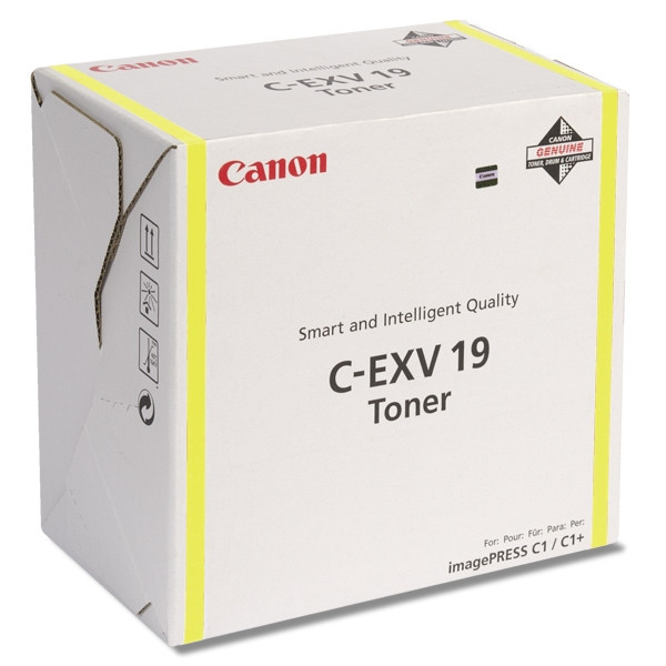 Canon C-EXV19 Y gul toner (original) 0400B002 070894 - 1