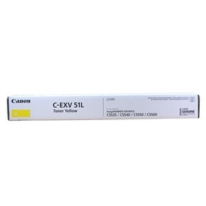 Canon C-EXV51L Y gul toner låg kapacitet (original) 0487C002 017504 - 1