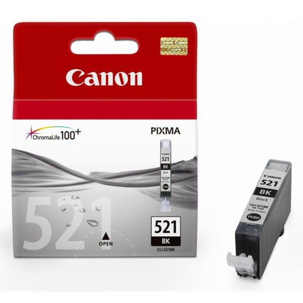 Canon CLI-521BK svart bläckpatron (original) 2933B001 018352 - 1