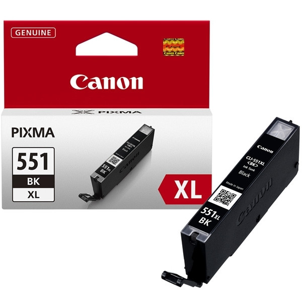 Canon CLI-551BK XL svart bläckpatron hög kapacitet (original) 6443B001 018790 - 1