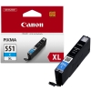Canon CLI-551C XL cyan bläckpatron hög kapacitet (original)