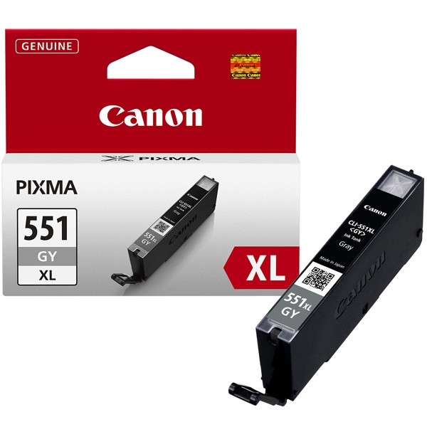Canon CLI-551GY XL grå bläckpatron hög kapacitet (original) 6447B001 018804 - 1