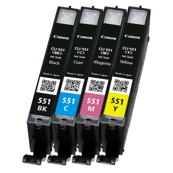 Canon CLI-551 BK/C/M/Y bläckpatron 4-pack (original) 6508B006 6509B009.6509B008 6509B015 6509B016 018844 - 1