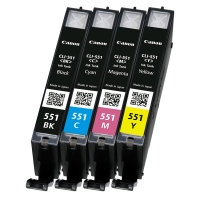 Canon CLI-551 BK/C/M/Y bläckpatron 4-pack (original) 6508B006 6509B009.6509B008 6509B015 6509B016 018844