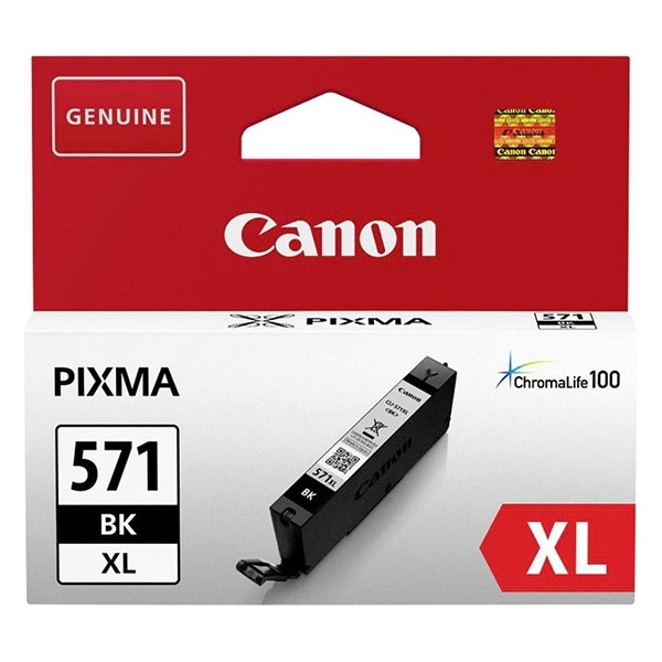Canon CLI-571BK XL svart bläckpatron hög kapacitet (original) 0331C001 0331C001AA 017244 - 1