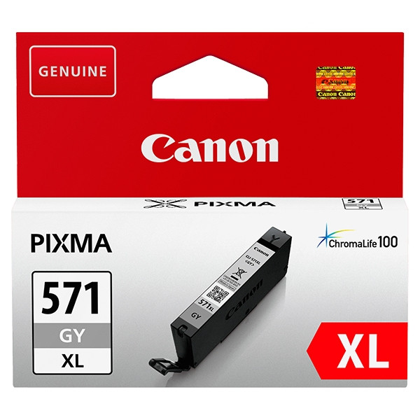 Canon CLI-571GY XL grå bläckpatron hög kapacitet (original) 0335C001 0335C001AA 017260 - 1