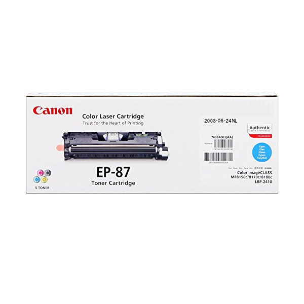 Canon EP-87C cyan toner (original) 7432A003 032835 - 1