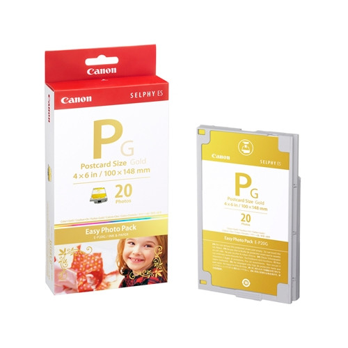 Canon Easy Photo Pack E-P20G guld bläckpatron och papper (original) 2364B001 018182 - 1