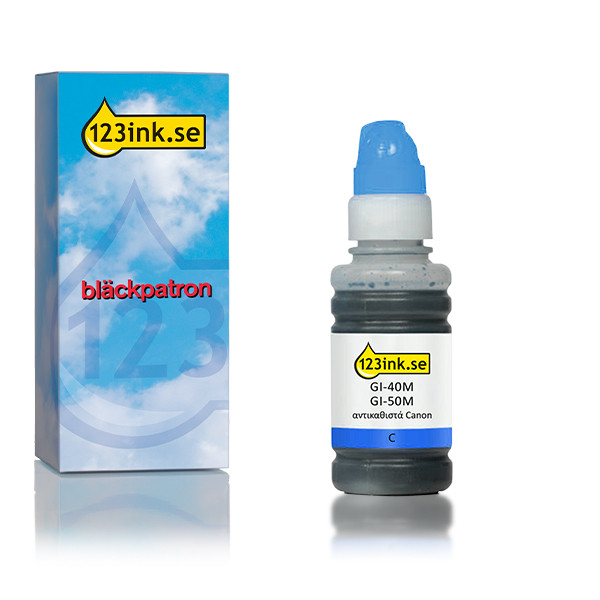 Canon GI-40C cyan bläckrefill (varumärket 123ink) 017543 - 1