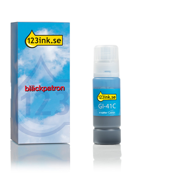 Canon GI-41C cyan bläckrefill (varumärket 123ink) 016033 - 1