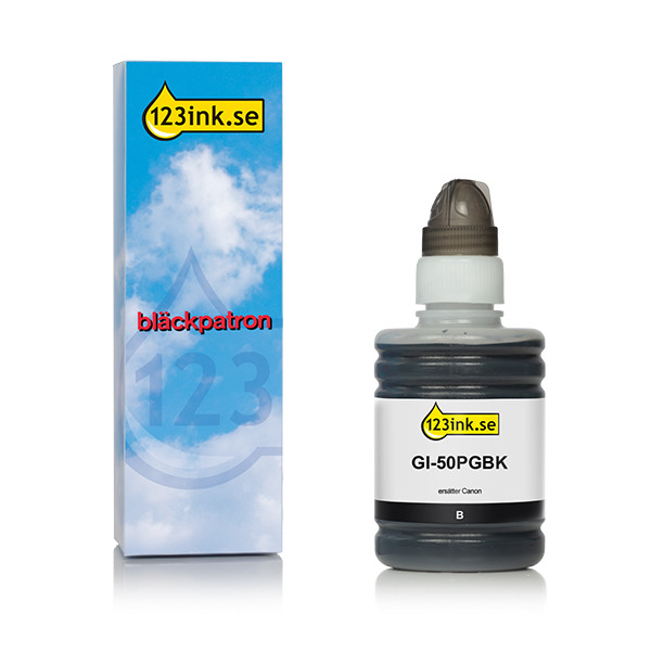 Canon GI-50PGBK svart bläckrefill (varumärket 123ink) 011681 - 1