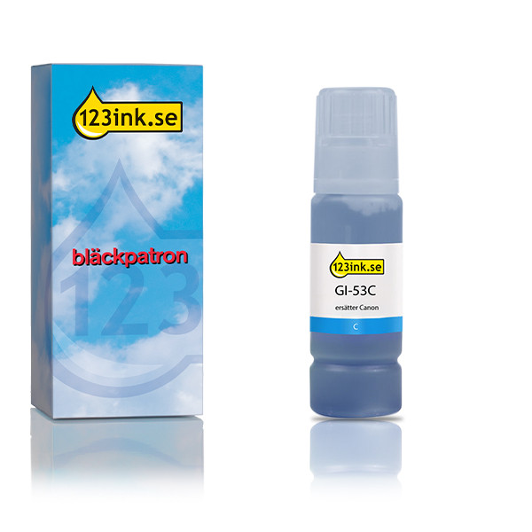 Canon GI-53C cyan bläckrefill (varumärket 123ink) 016057 - 1