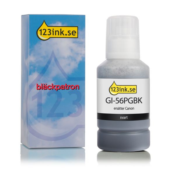 Canon GI-56PGBK svart bläckrefill (varumärket 123ink) 4412C001C 016047 - 1