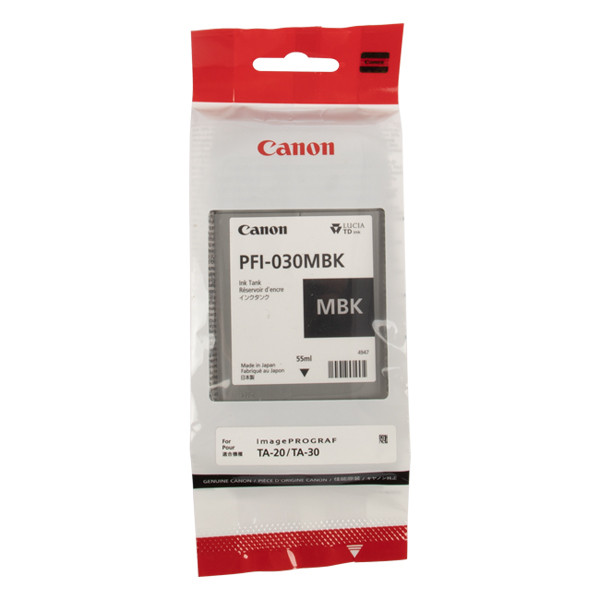 Canon PFI-030MBK mattsvart bläckpatron (original) 3488C001 017526 - 1