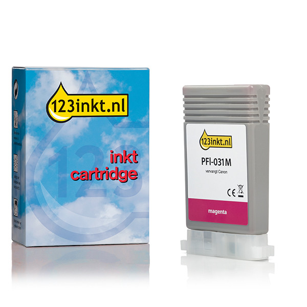 Canon PFI-031M magenta bläckpatron (varumärket 123ink) 017665 - 1