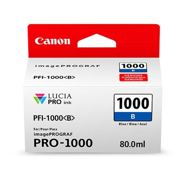 Canon PFI-1000B blå bläckpatron (original) 0555C001 010144 - 1