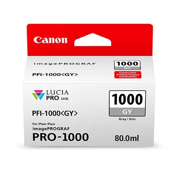 Canon PFI-1000GY grå bläckpatron (original) 0552C001 010138 - 1