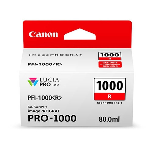 Canon PFI-1000R röd bläckpatron (original) 0554C001 010142 - 1