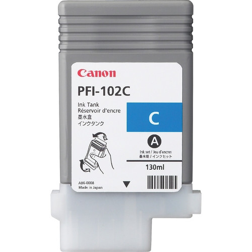 Canon PFI-102C cyan bläckpatron (original) 0896B001 018205 - 1