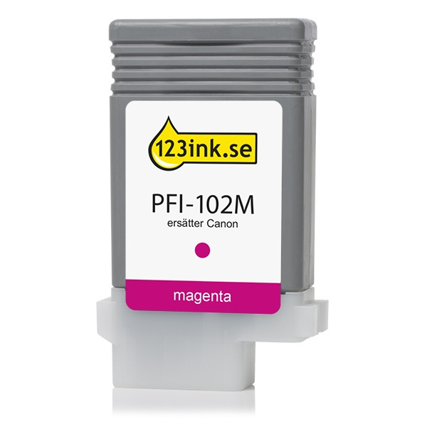 Canon PFI-102M magenta bläckpatron (varumärket 123ink) 0897B001C 018211 - 1