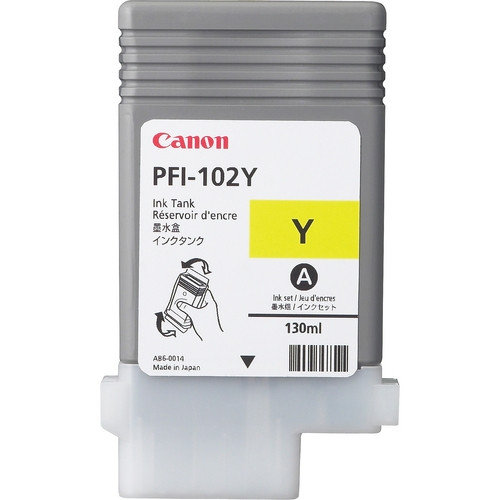Canon PFI-102Y gul bläckpatron (original) 0898B001 018215 - 1
