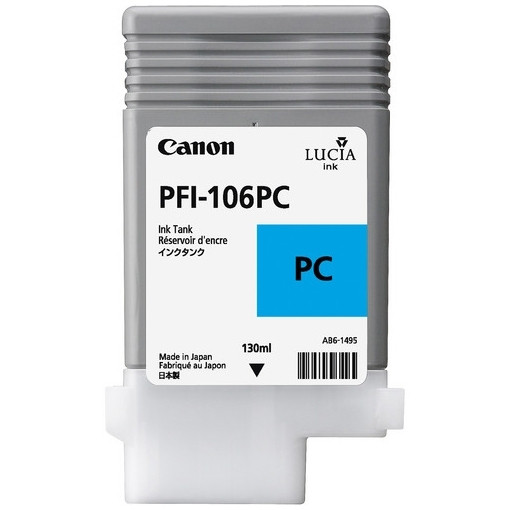Canon PFI-106PC fotocyan bläckpatron (original) 6625B001 018908 - 1