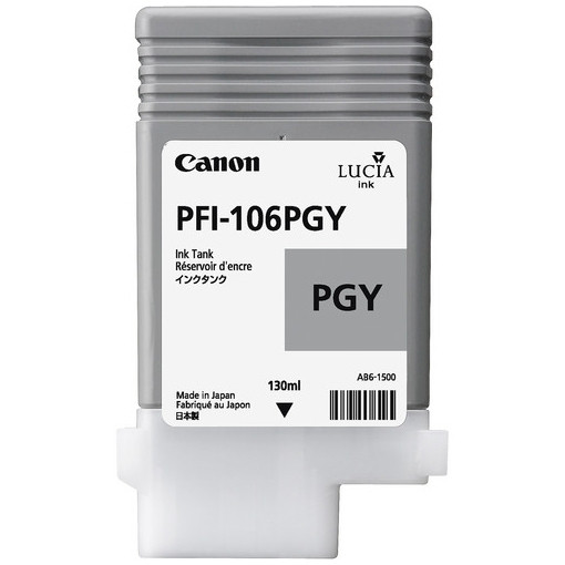 Canon PFI-106PGY fotogrå bläckpatron (original) 6631B001 018914 - 1