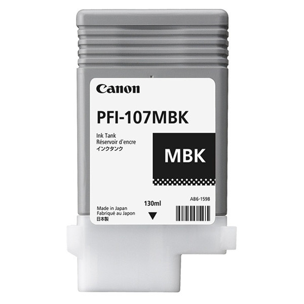 Canon PFI-107MBK mattsvart bläckpatron (original) 6704B001 018978 - 1