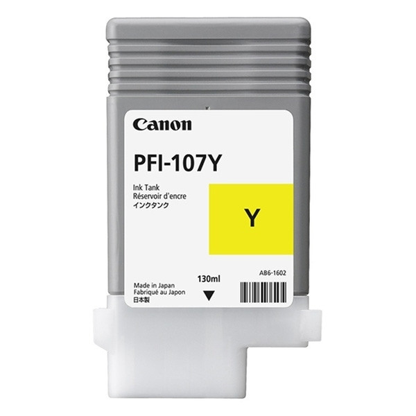 Canon PFI-107Y gul bläckpatron (original) 6708B001 018986 - 1