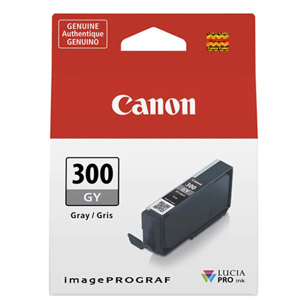 Canon PFI-300GY grå bläckpatron (original) 4200C001 011718 - 1