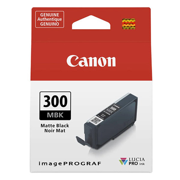 Canon PFI-300MBK mattsvart bläckpatron (original) 4192C001 011702 - 1