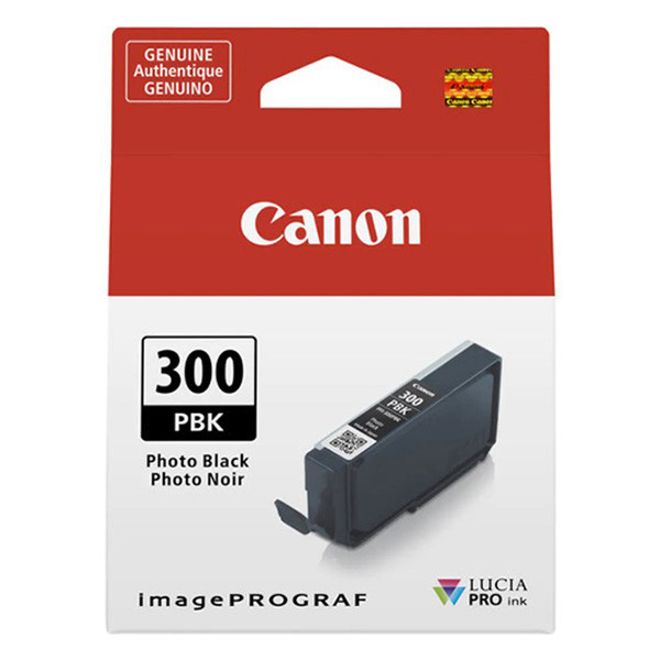 Canon PFI-300PBK fotosvart bläckpatron (original) 4193C001 011704 - 1