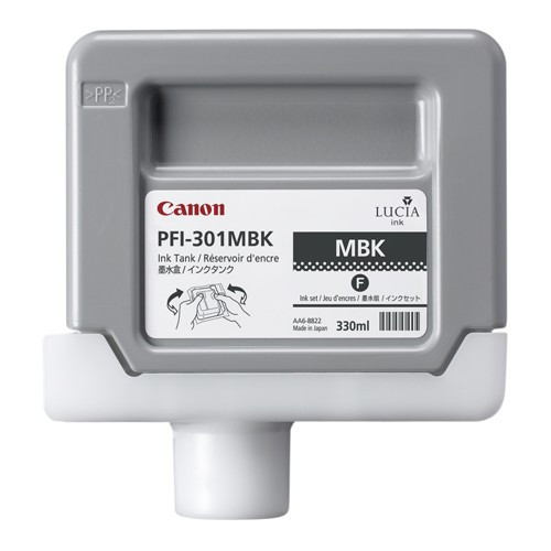 Canon PFI-301MBK mattsvart bläckpatron (original) 1485B001 018280 - 1