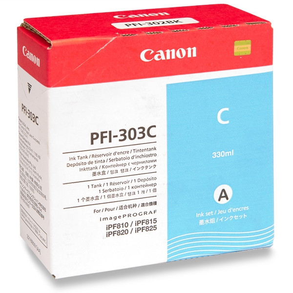 Canon PFI-303C cyan bläckpatron (original) 2959B001 018376 - 1