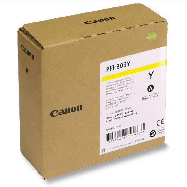 Canon PFI-303Y gul bläckpatron (original) 2961B001 018380 - 1