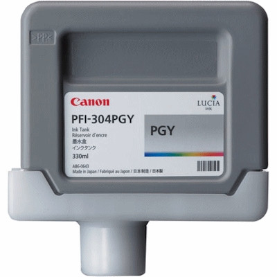 Canon PFI-304PGY fotogrå bläckpatron (original) 3859B005 018646 - 1
