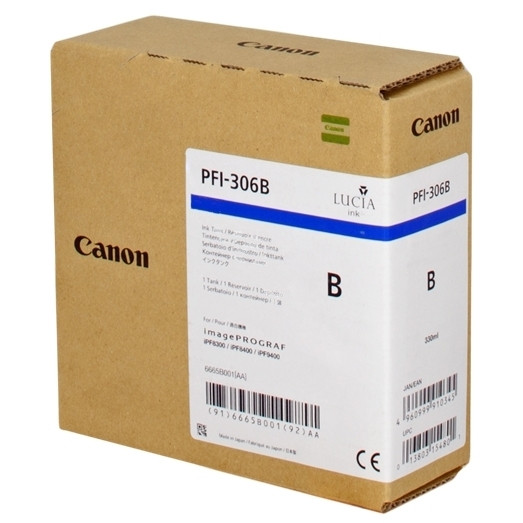 Canon PFI-306B blå bläckpatron (original) 6665B001 018872 - 1