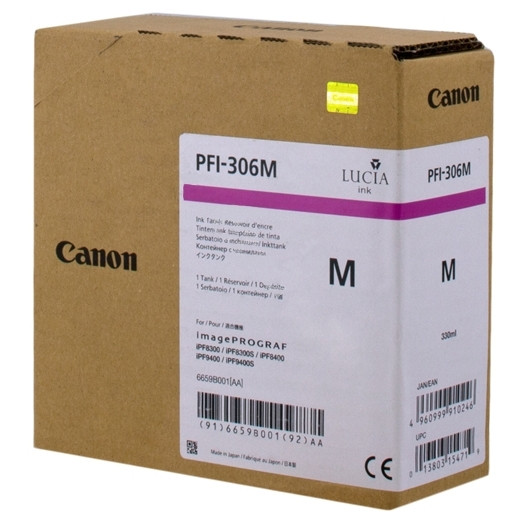 Canon PFI-306M magenta bläckpatron (original) 6659B001 018856 - 1