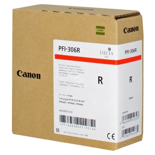 Canon PFI-306R röd bläckpatron (original) 6663B001 018868 - 1