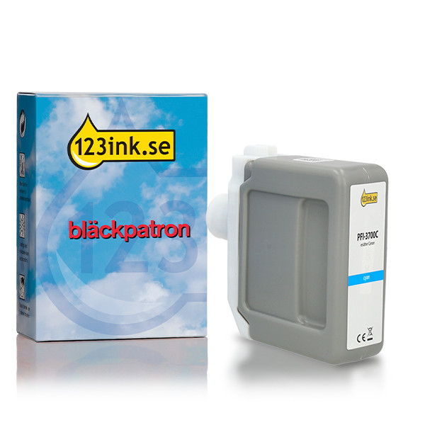 Canon PFI-3700C cyan bläckpatron extra hög kapacitet (varumärket 123ink) 010583 - 1