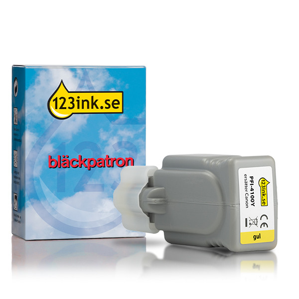 Canon PFI-4100Y gul bläckpatron (varumärket 123ink) 083737 - 1