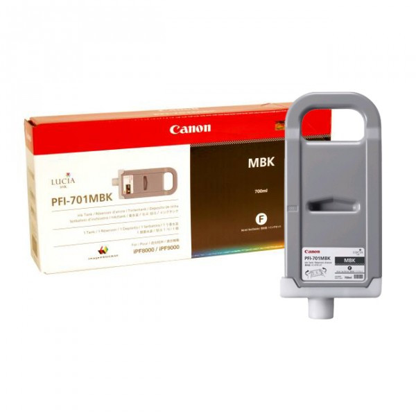 Canon PFI-701MBK mattsvart bläckpatron (original) 0899B005 018304 - 1