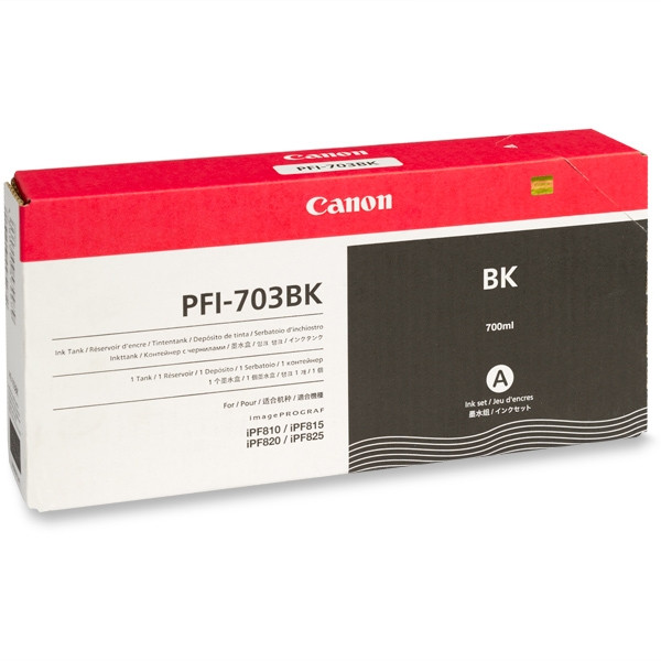 Canon PFI-703BK svart bläckpatron hög kapacitet (original) 2963B001 018384 - 1