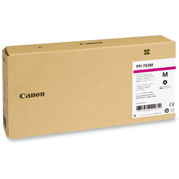 Canon PFI-703M magenta bläckpatron hög kapacitet (original) 2965B001 018388 - 1