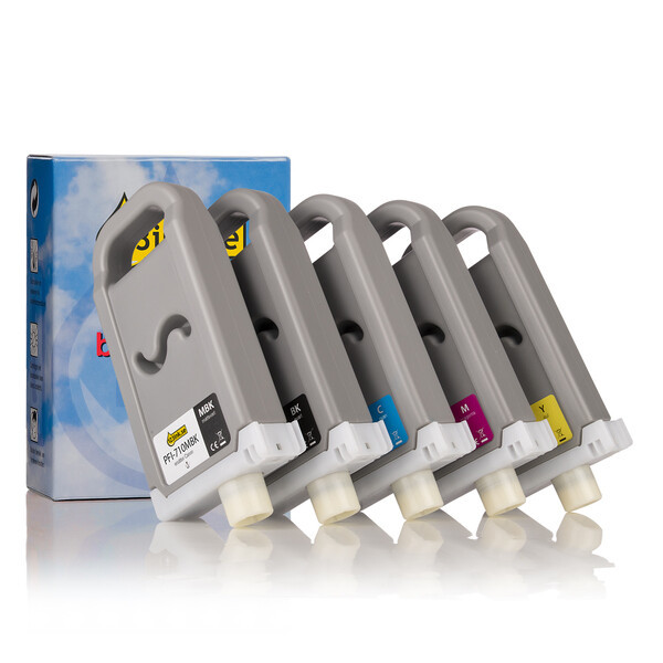 Canon PFI-710 MBK/BK/C/M/Y bläckpatron 5-pack (varumärket 123ink) 2353C001C 2354C001C 2355C001C 2356C001C 2357C001C 130711 - 1