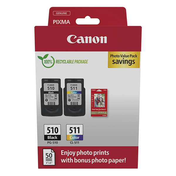Canon PG-510 | CL-511 photo value pack (original) 2970B017 132284 - 1