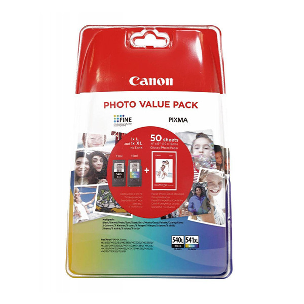 Canon PG-540L | CL-541XL photo value pack (original) 5224B005 5224B007 5224B012 5224B013 653041 - 1