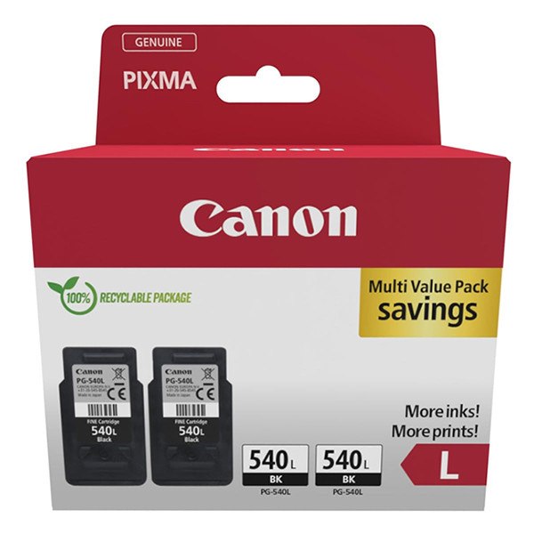 Canon PG-540L svart bläckpatron 2-pack (original) 132300 - 1